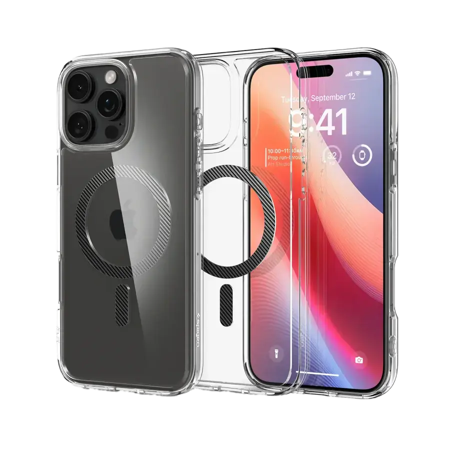 Чохол Spigen Ultra Hybrid з MagSafe для iPhone 16 Pro Max - Carbon Fiber (ACS08000)