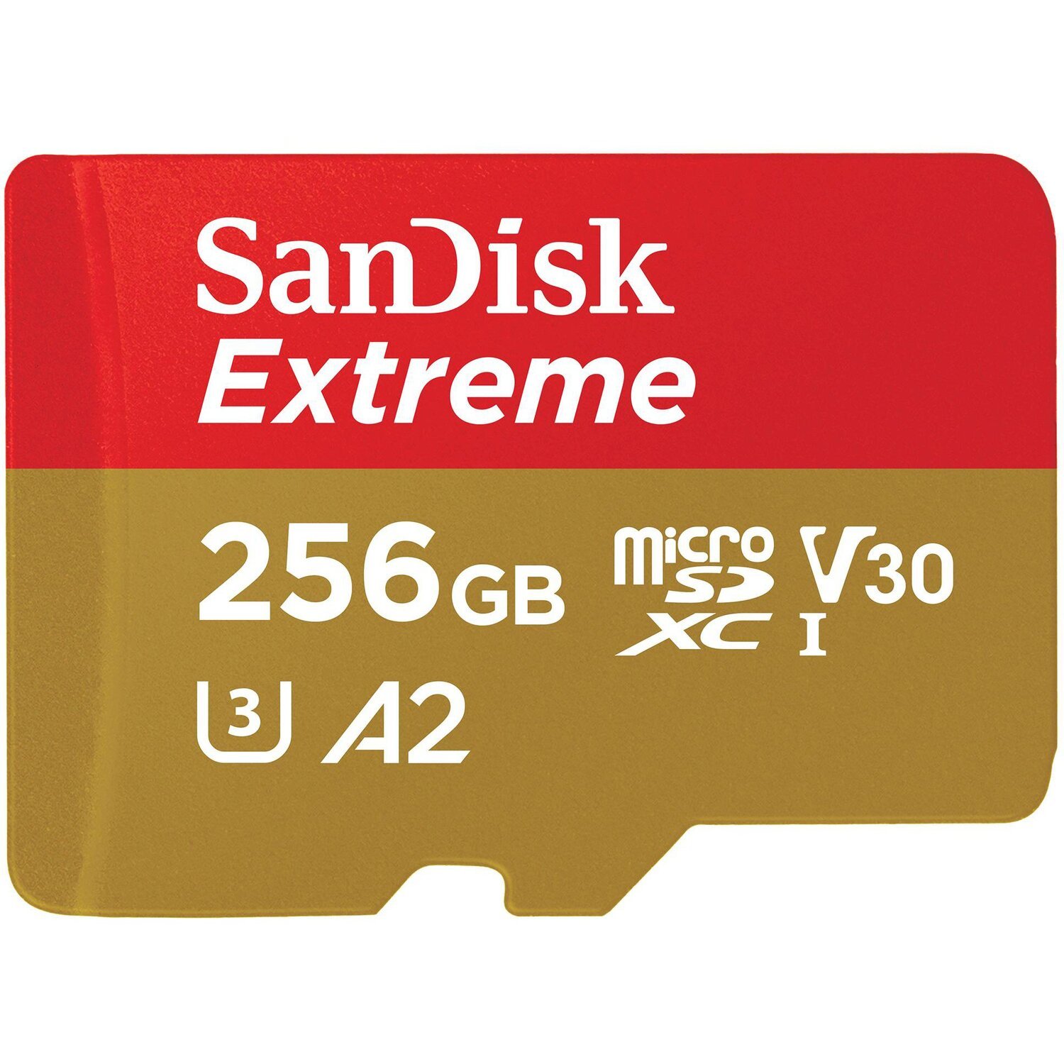 Карта памяти microSDXC [UHS-1 U3] SanDisk Extreme Action 256Gb class 10 A2 V30 [R190MB/s] (SDSQXAV-256G-GN6MA)