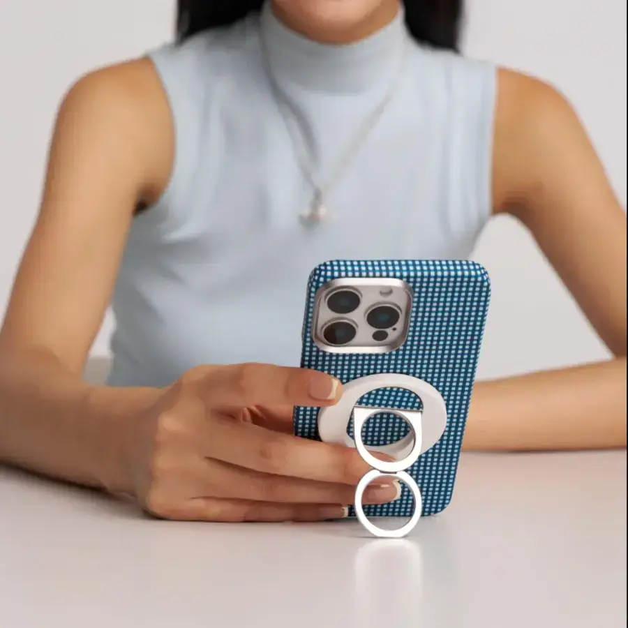 Магнітне кільце-підставка для телефону Pitaka MagEZ Grip 3 - Ocean Blue (MGO2406)