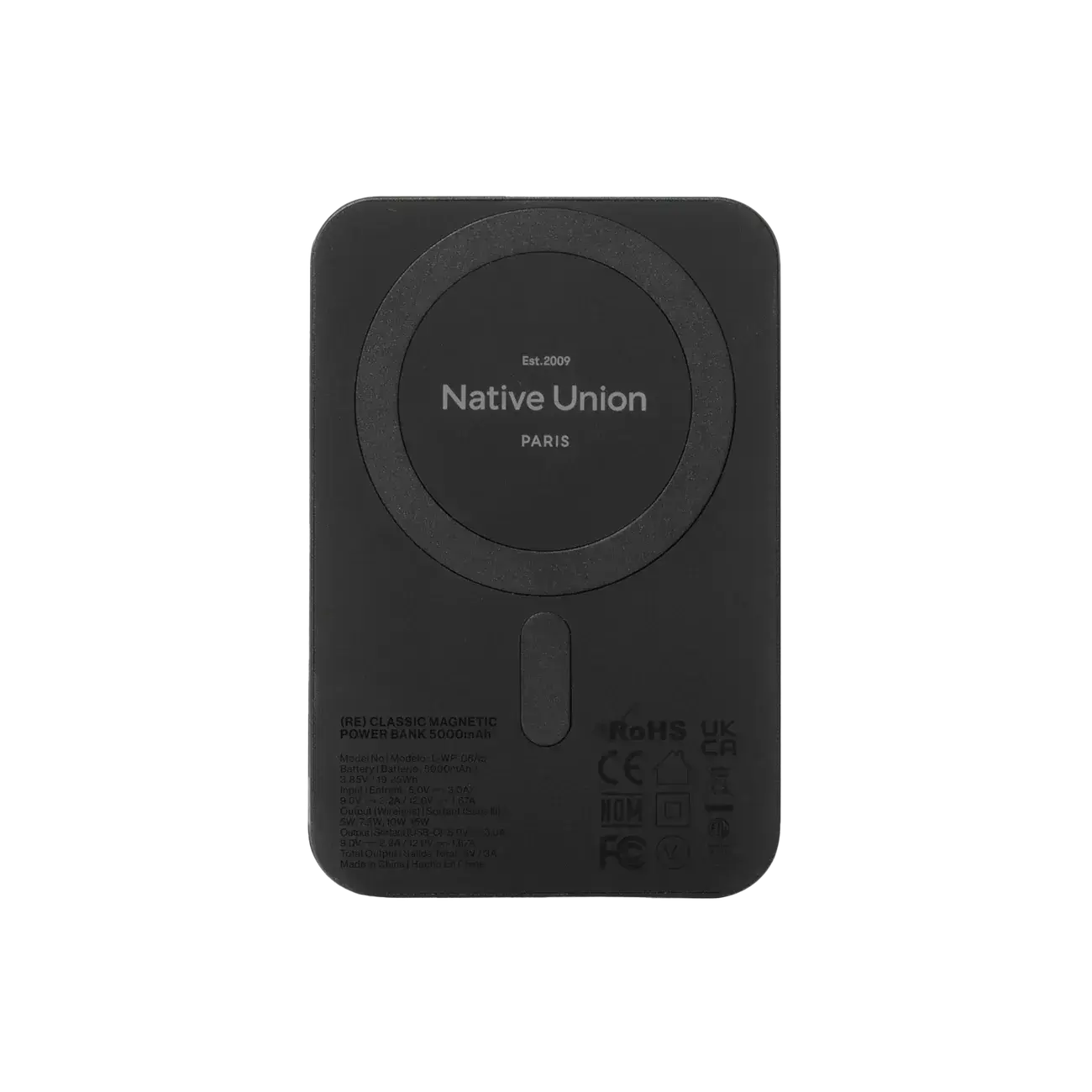 Магнитный павербанк Native Union (Re) Classic Magnetic Power Bank Qi2 5000mAh - Slate Green (PB-5KMS-GRN-Q2)