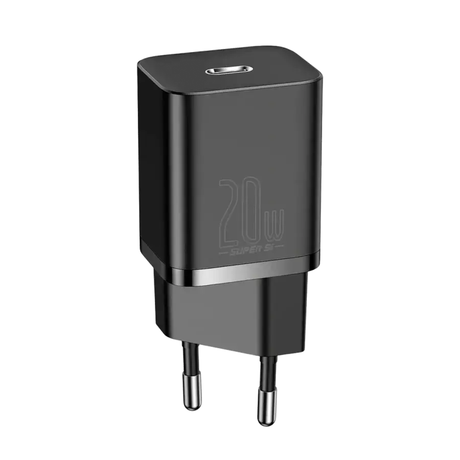 Мережевий зарядний пристрій Baseus Super Si Quick Charger 1C 20W - Black (CCSUP-B01)