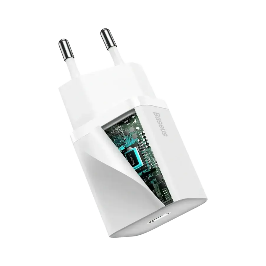Мережевий зарядний пристрій Baseus Super Si Quick Charger 1C 20W - White (CCSUP-B02)