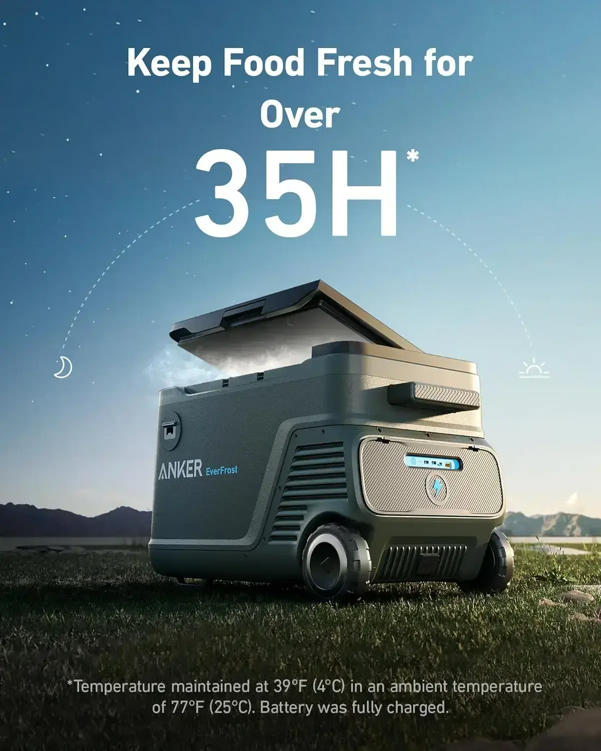 Портативный холодильник Anker EverFrost Portable Cooler 30 with 299Wh Battery (B17A03M3)
