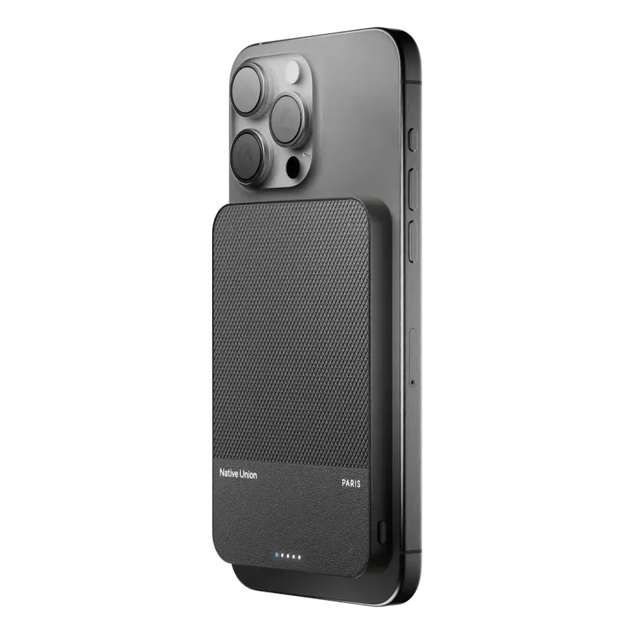 Магнітний павербанк з MagSafe Native Union (Re) Classic Magnetic Power Bank 5000mAh - Black (PB-5KMS-BLK)