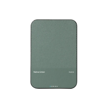 Портативний зарядний пристрій [Power Bank] з MagSafe Native Union (Re) Classic Magnetic Power Bank 5000mAh Slate - Green (PB-5KMS-GRN)