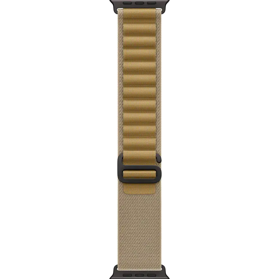 Ремінець Apple Alpine Loop Tan - Black Titanium Finish для Apple Watch 44/45/46/49mm - Small (MYQ03)
