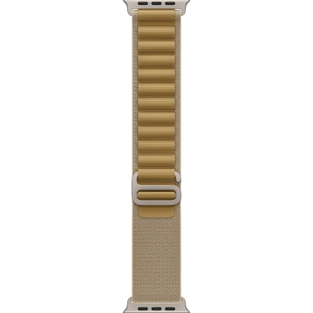 Ремінець Apple Alpine Loop Tan - Natural Titanium Finish для Apple Watch 44/45/46/49mm - Large (MXN33)