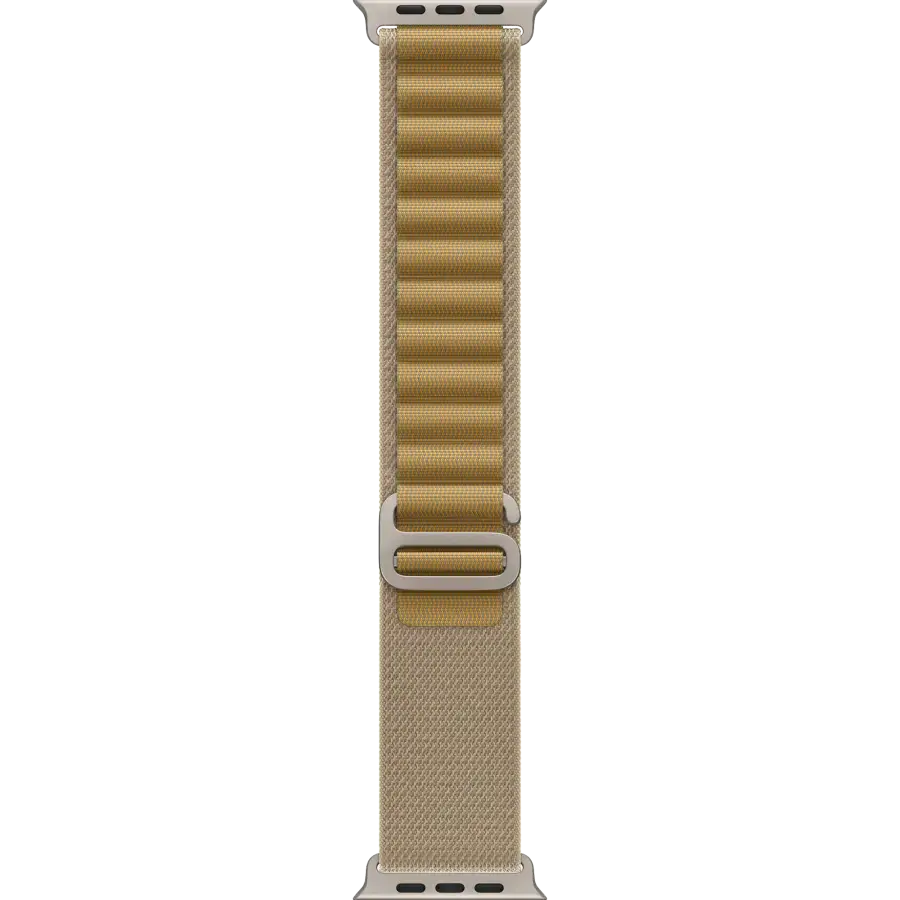 Ремінець Apple Alpine Loop Tan - Natural Titanium Finish для Apple Watch 44/45/46/49mm - Medium (MXN23)