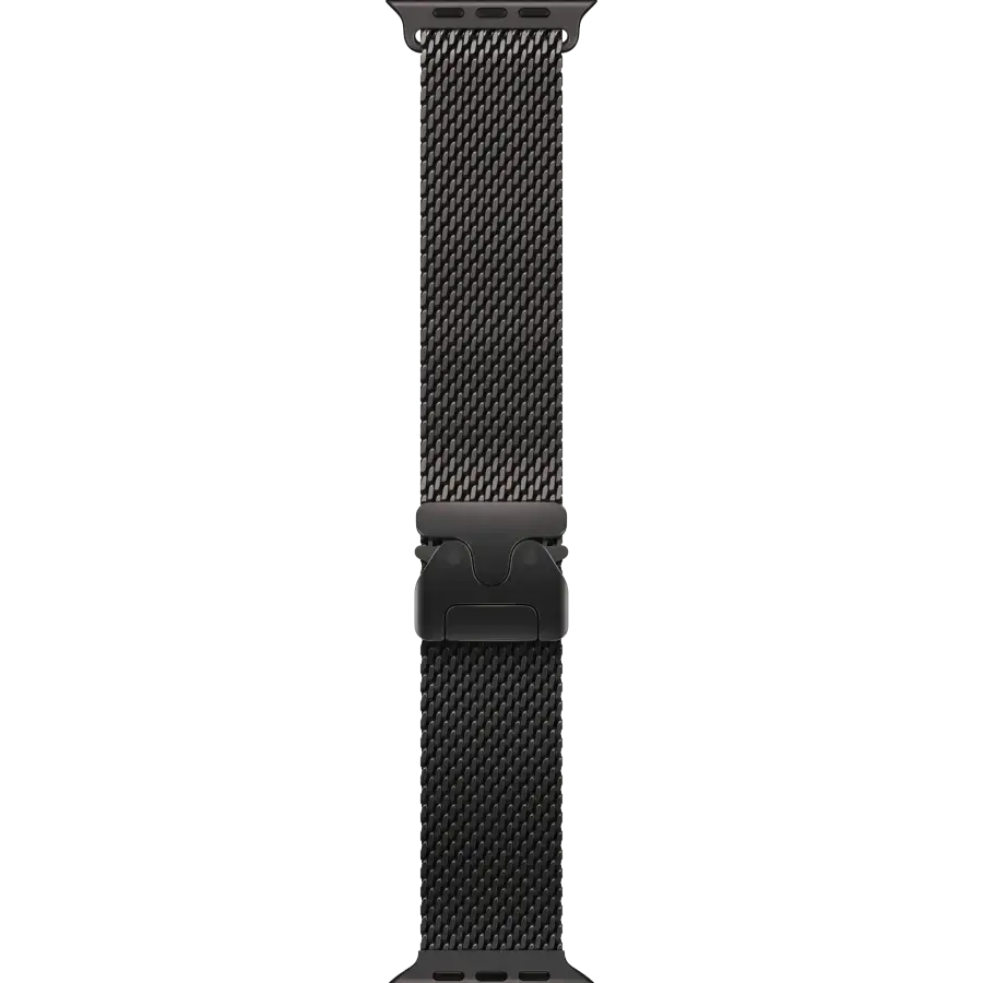 Ремінець Apple Black Titanium Milanese Loop для Apple Watch 44/45/46/49mm - Medium (MGHT4, MXKG3)