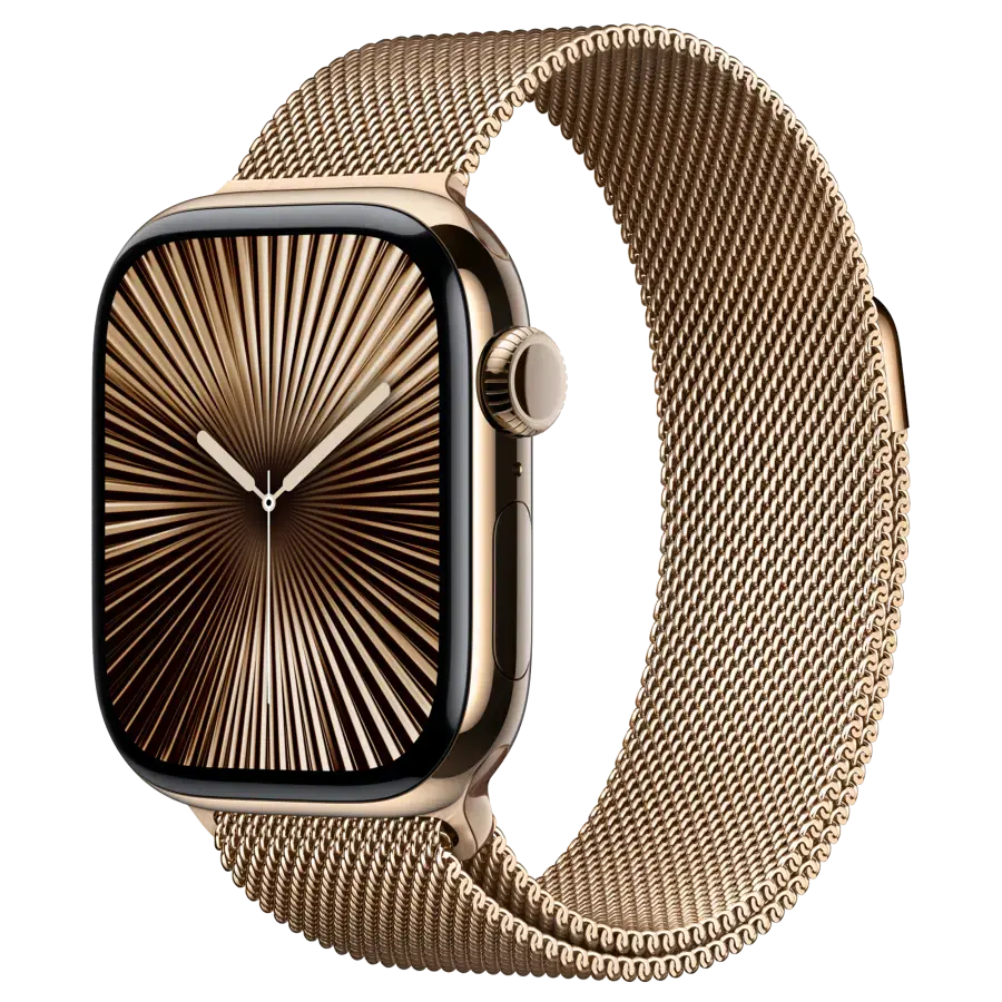 Ремінець Apple Milanese Loop Gold для Apple Watch 44/45/46/49mm - M/L (MXMR3, MGJ54)