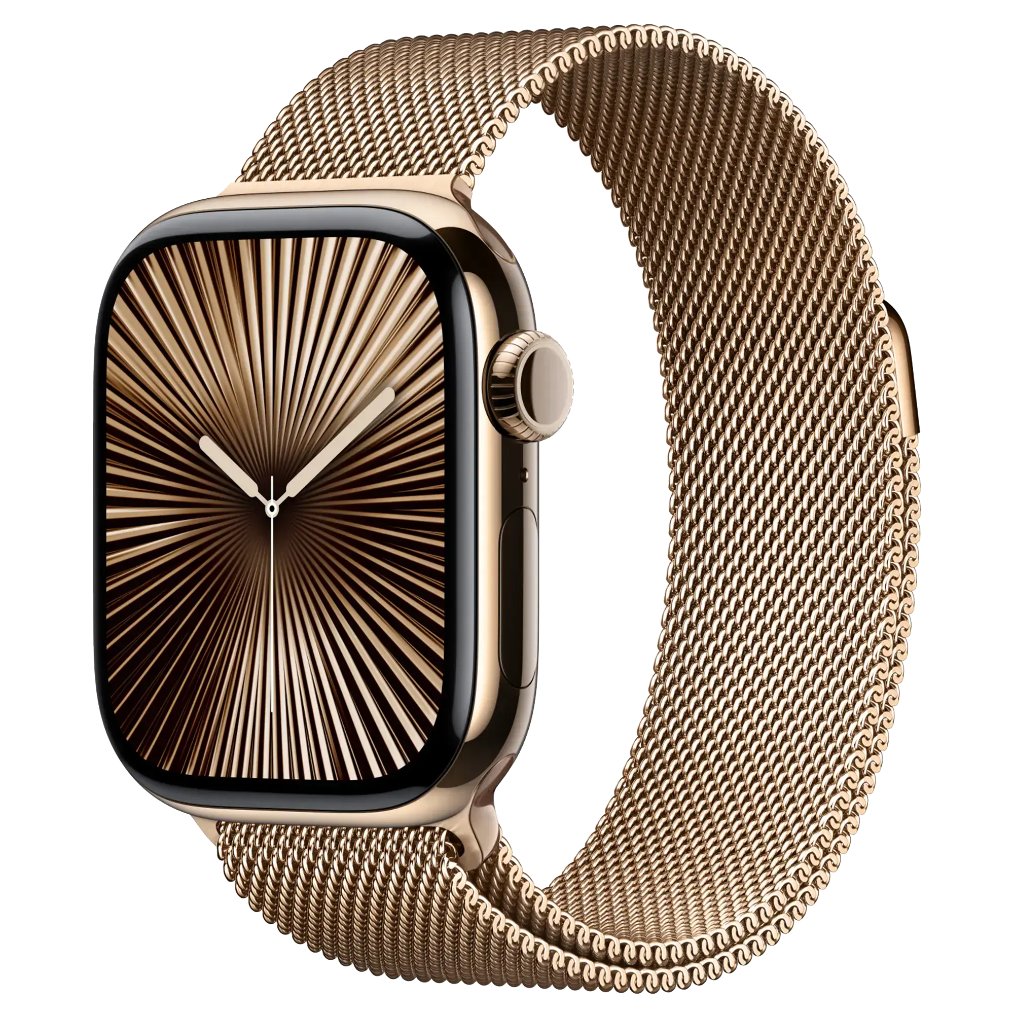 Ремешок Apple Milanese Loop Gold для Apple Watch 44/45/46/49mm - S/M (MC7K4)