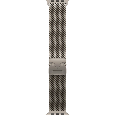 Ремінець Apple Milanese Loop Natural Titanium для Apple Watch 44/45/46/49mm - Large (MXKE3)