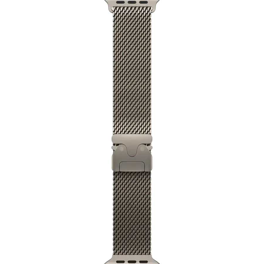 Ремінець Apple Natural Titanium Milanese Loop для Apple Watch 44/45/46/49mm - Small (MGHN4, MXKC3)