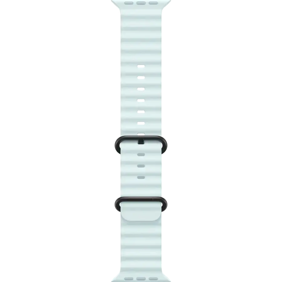 Ремінець Apple Ocean Band Ice Blue - Black Titanium Finish для Apple Watch 44/45/46/49mm (MYP83)