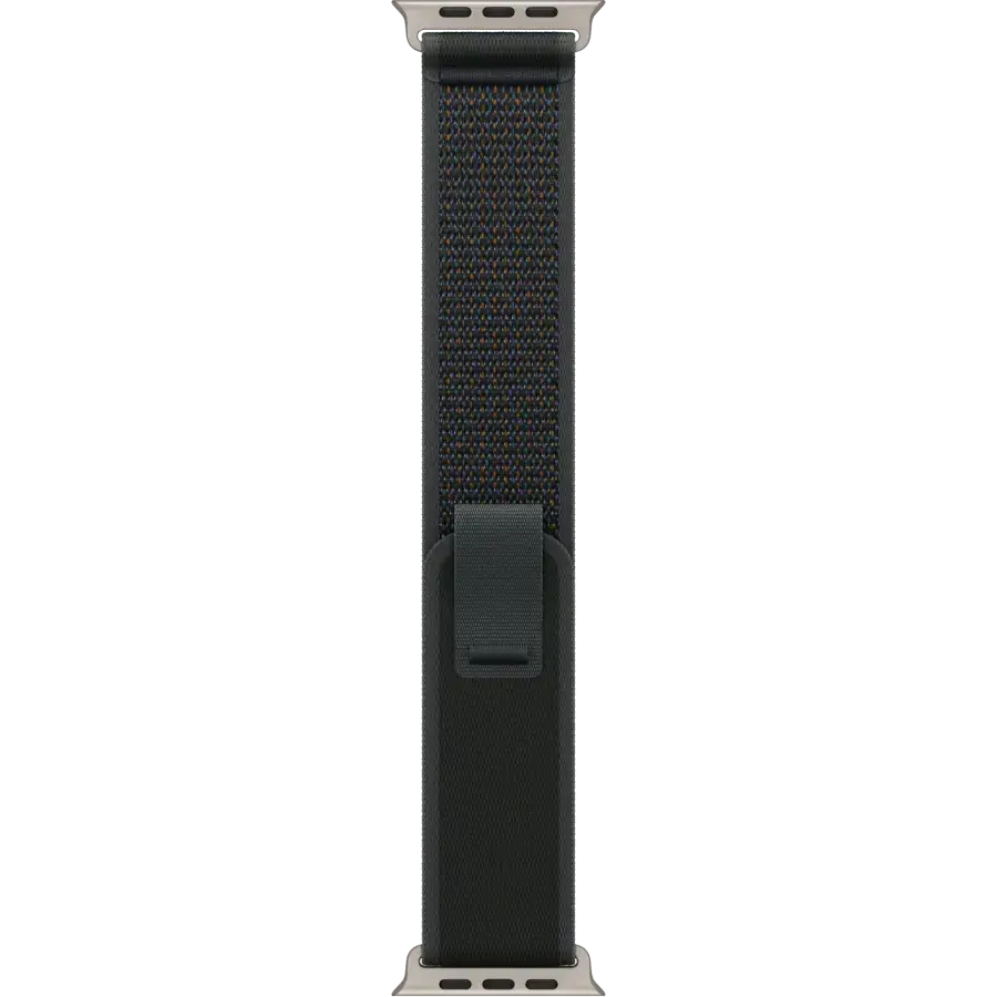 Ремешок Apple Trail Loop Black - Natural Titanium Finish для Apple Watch 44/45/46/49mm - S/M (MXTQ3)