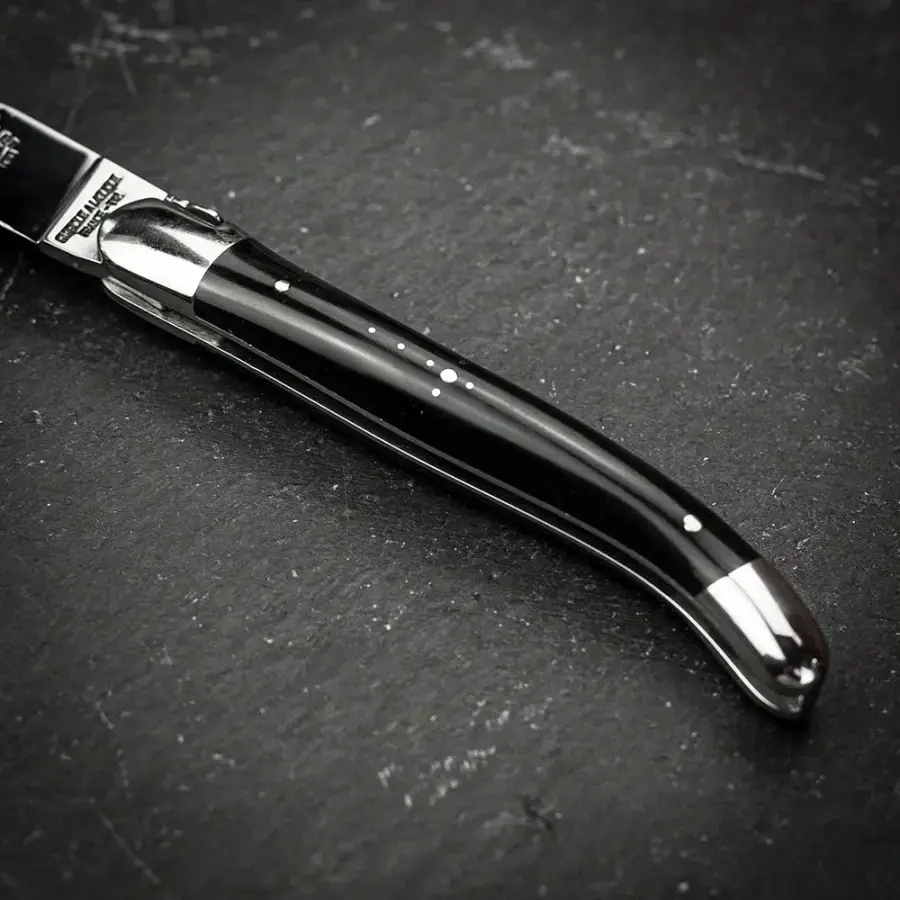 Складаний ніж Forge de Laguiole Tradition High Polish Blade with Dark Horn Handle - 11cm (00003671)