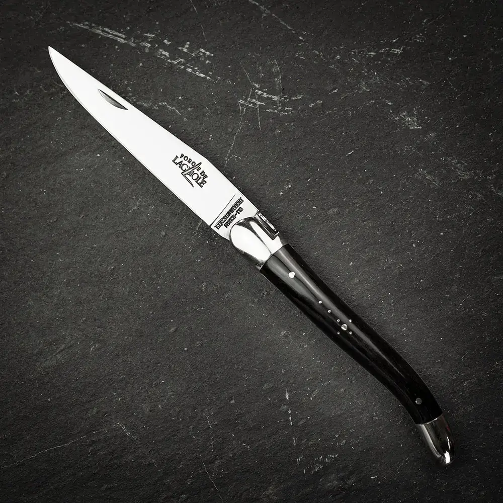 Складной нож Forge de Laguiole Tradition High Polish Blade with Dark Horn Handle - 11cm (00003671)