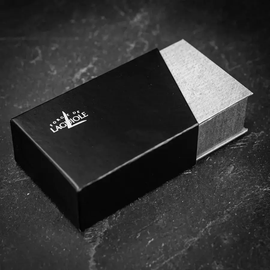 Складаний ніж Forge de Laguiole Tradition High Polish Blade with Dark Horn Handle - 11cm (00003671)