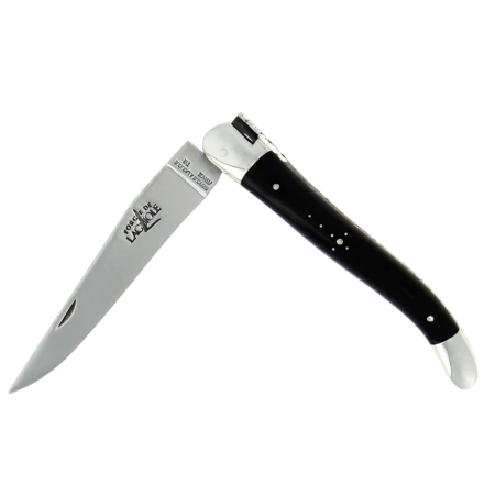 Складаний ніж Forge de Laguiole Tradition High Polish Blade with Dark Horn Handle - 11cm (00003671)