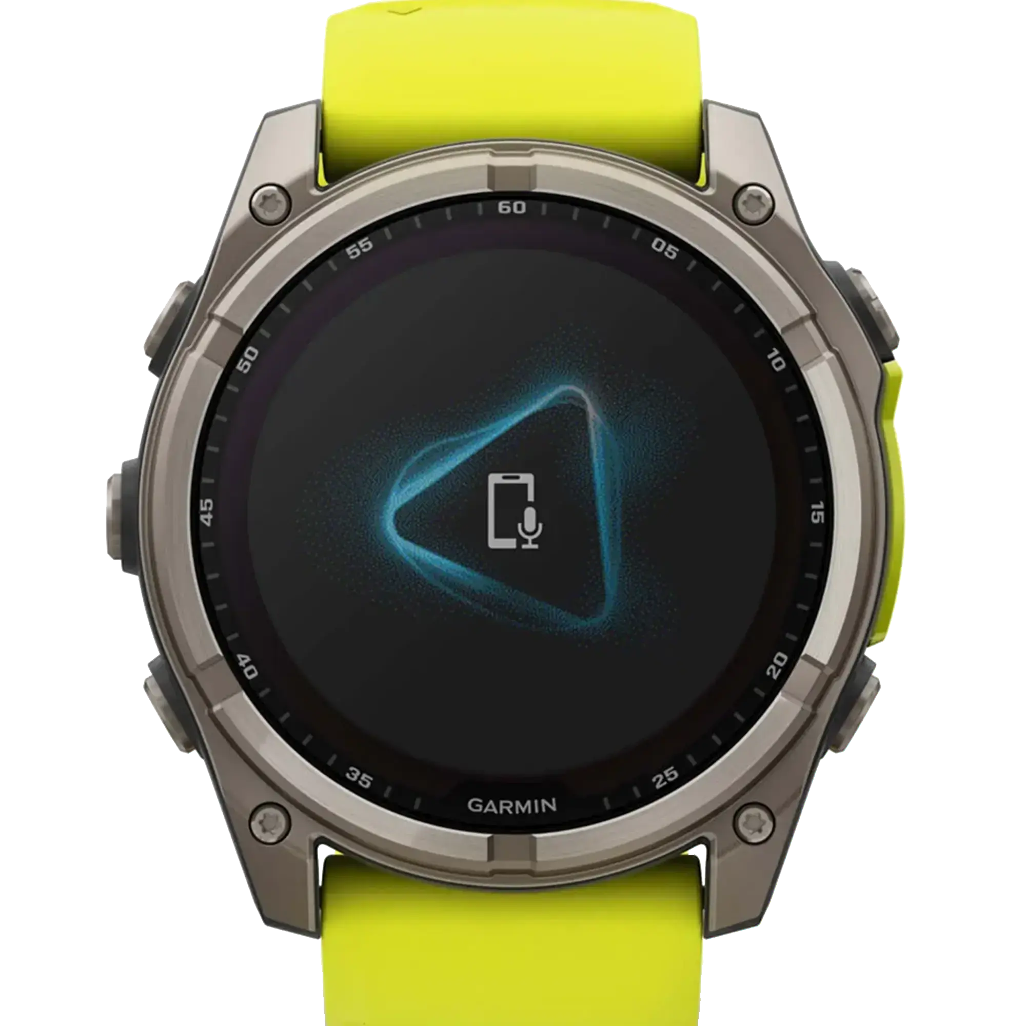 Смарт-годинник Garmin fenix 8 51 mm Solar Sapphire Titanium w. Amp Yellow/Graphite Silicone Band (010-02907-20/21)