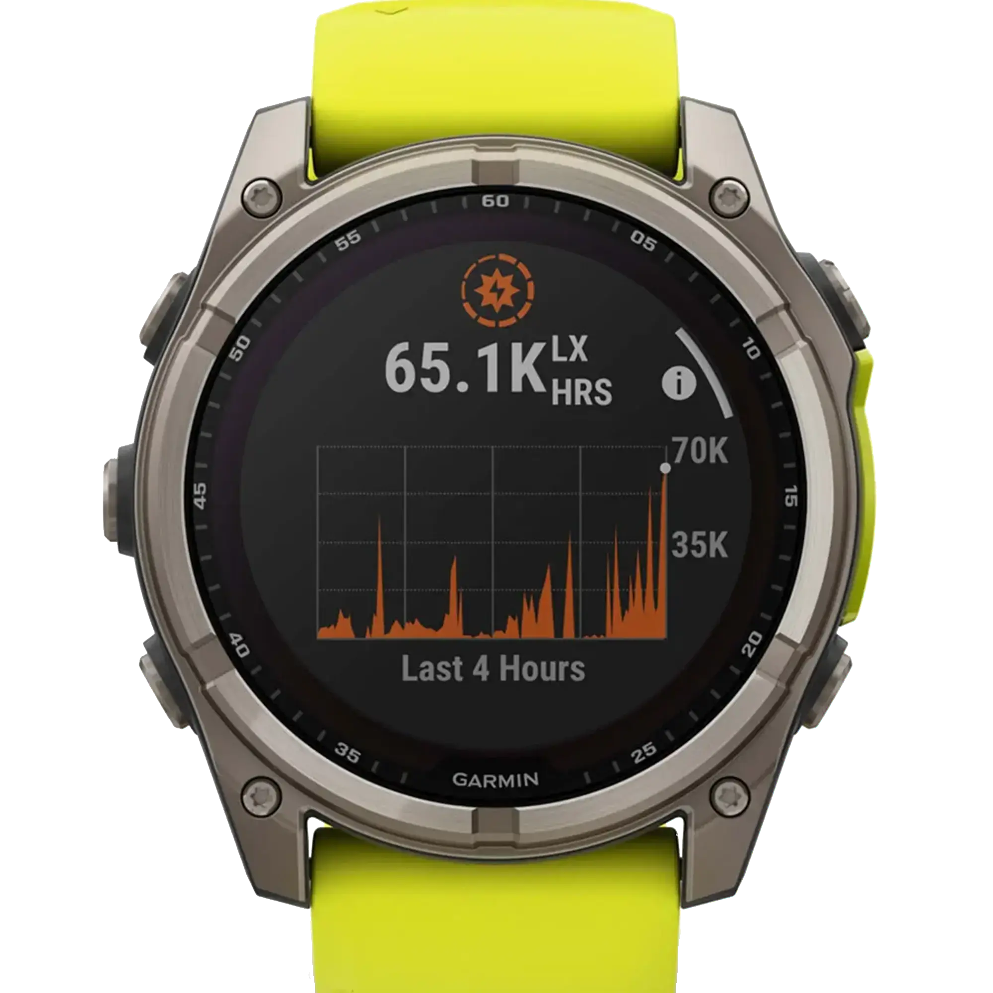 Смарт-годинник Garmin fenix 8 51 mm Solar Sapphire Titanium w. Amp Yellow/Graphite Silicone Band (010-02907-20/21)