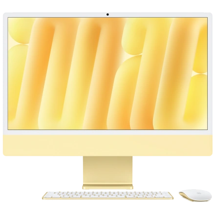 Apple iMac 24" 2024 M4 10CPU/10GPU/16GB/512GB with Nano-texture display - Yellow (Z1EL0008B)