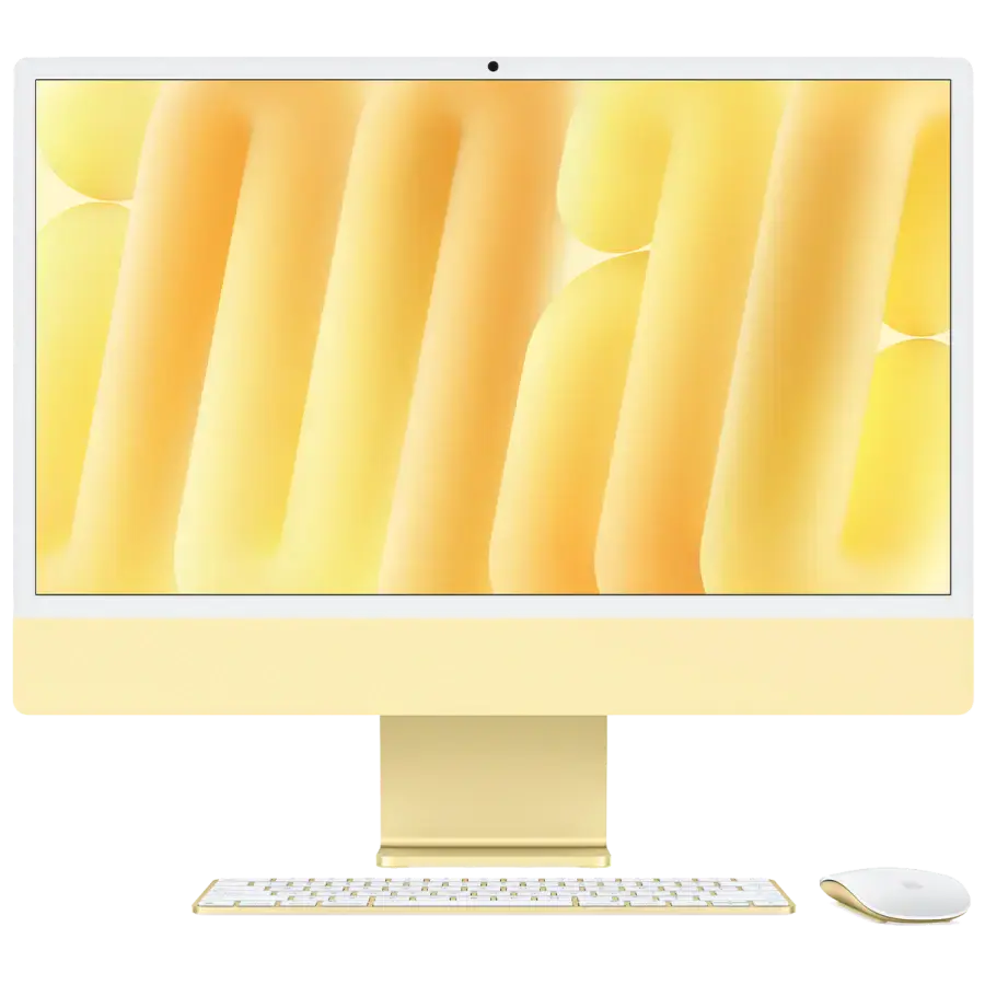 Apple iMac 24" 2024 M4 10CPU/10GPU/16GB/512GB with Nano-texture display - Yellow (Z1EL0008B)