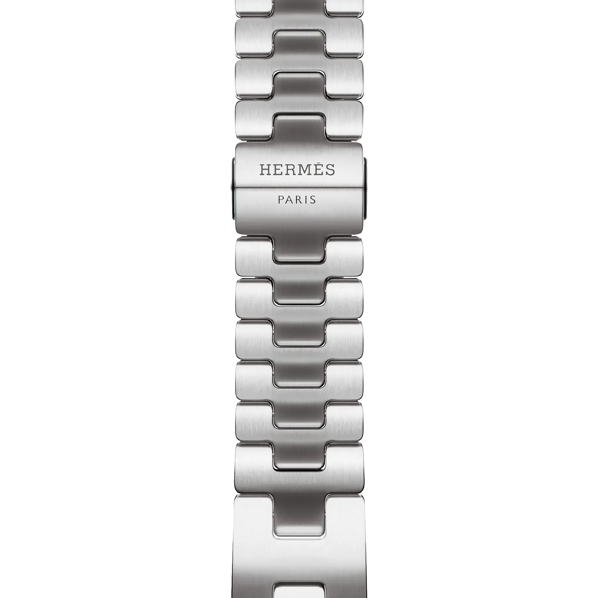 Apple Watch Hermès Series 10 GPS + Cellular 46mm Silver Titanium Case with Satiné Grand H - Large