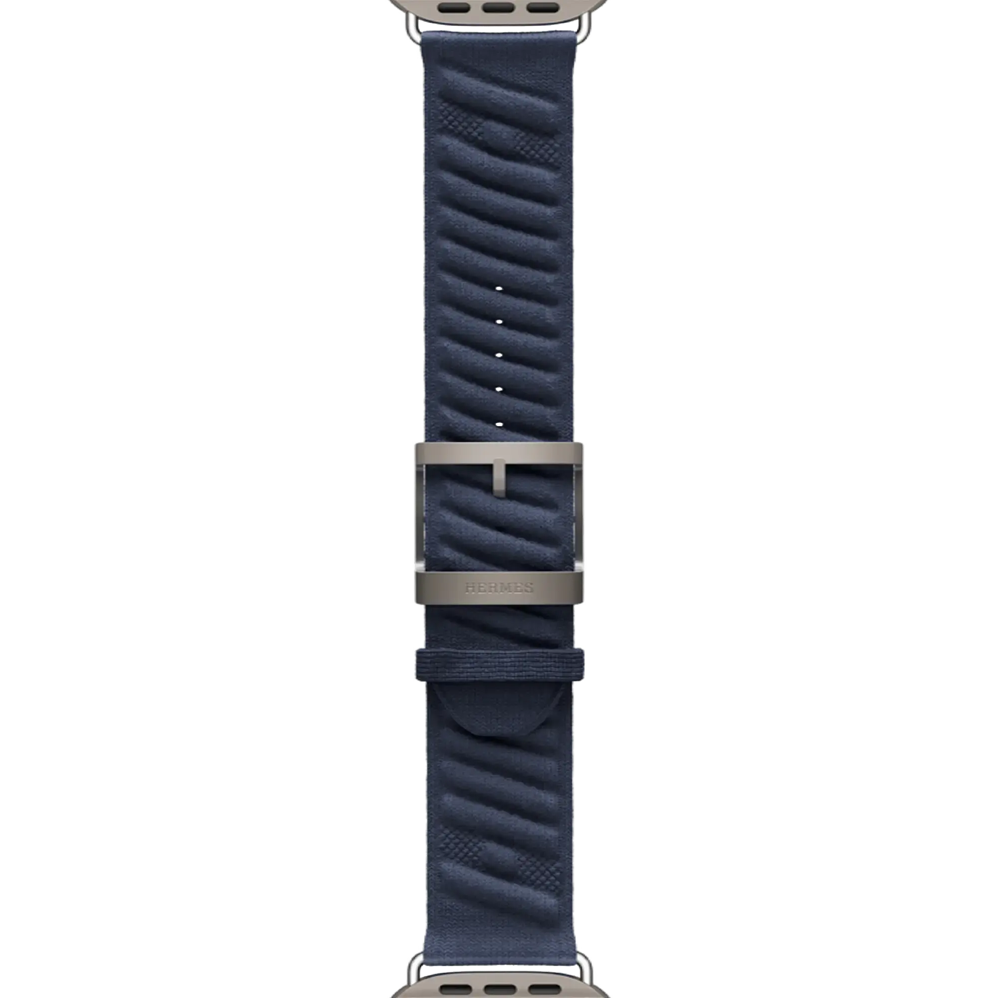 Apple Watch Hermès Ultra 2 2024 GPS + Cellular 49mm Natural Titanium Case with Bleu Nuit En Mer (MX773+MXJA3)