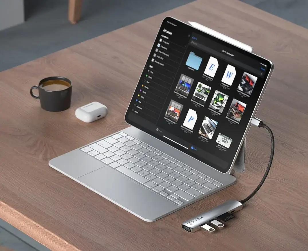 Многопортовый адаптер Satechi 6-in-1 USB-C Slim Multiport Adapter - Silver (ST-P6SS)