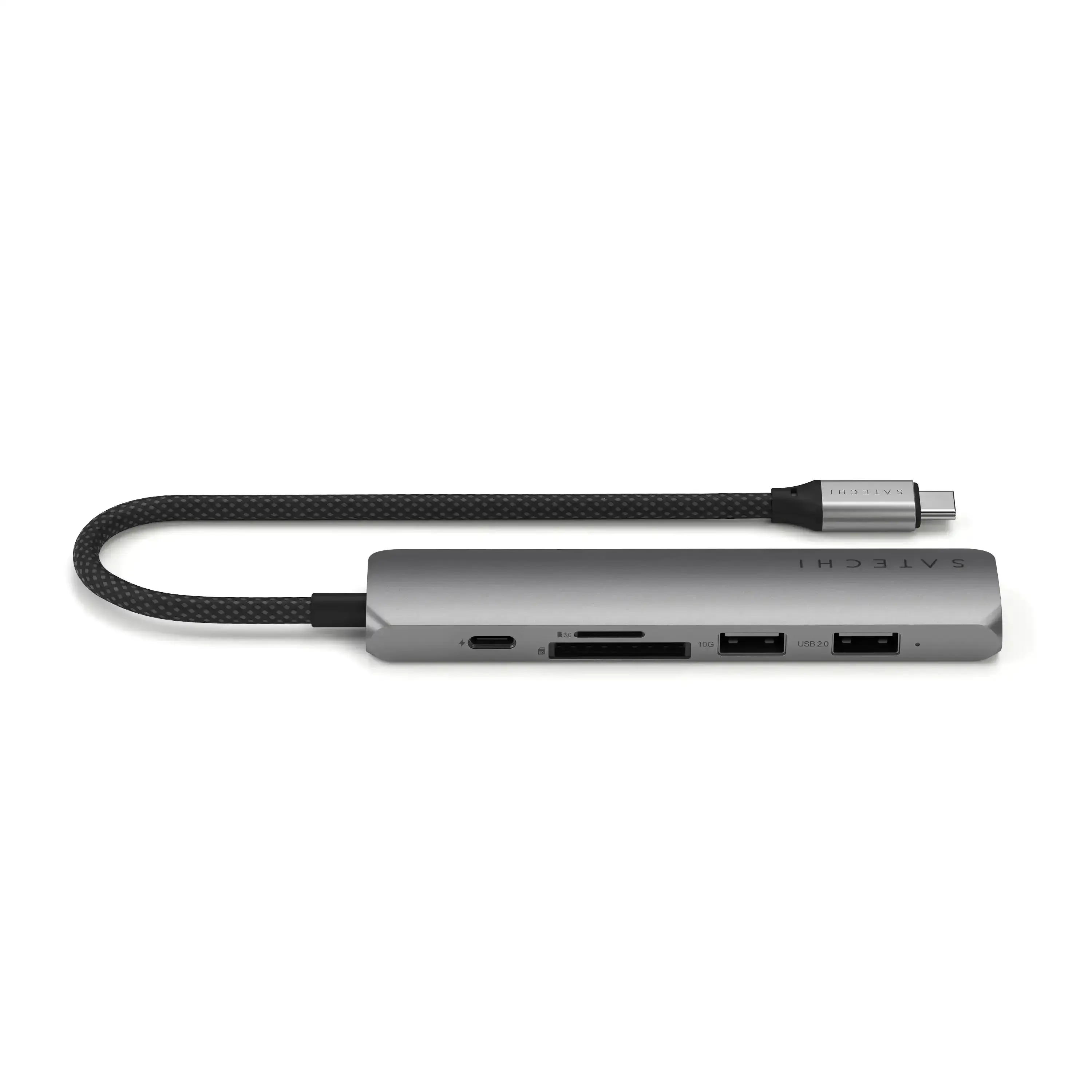 Багатопортовий адаптер Satechi 6-in-1 USB-C Slim Multiport Adapter - Space Grey (ST-P6SM)