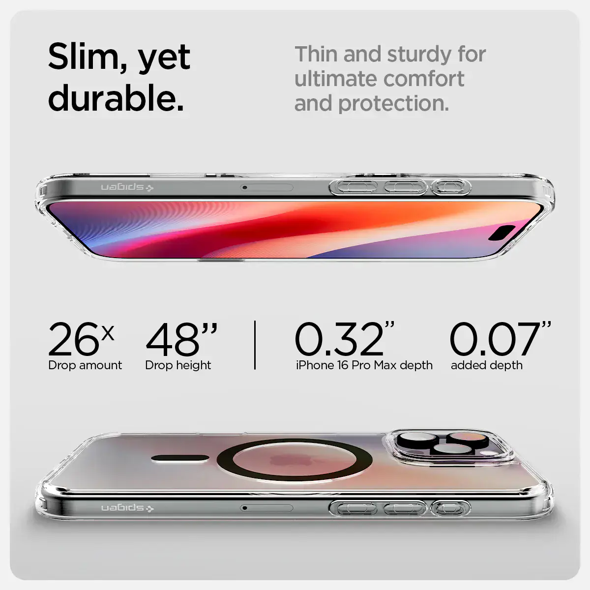 Чохол Spigen Ultra Hybrid T з MagSafe + Camera Control для iPhone 16 Pro Max - Frost Black (ACS08507)
