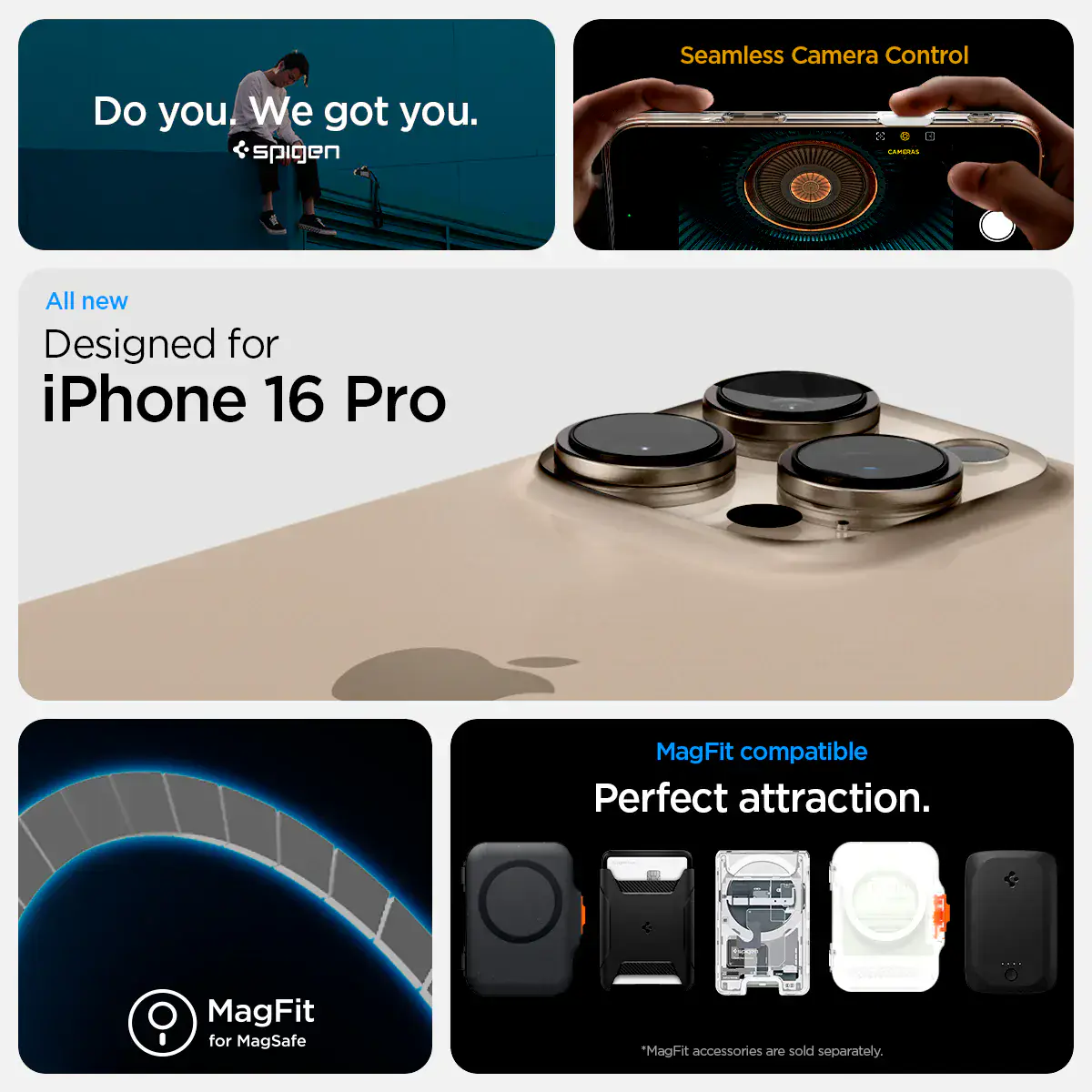 Чохол Spigen Ultra Hybrid T з MagSafe + Camera Control для iPhone 16 Pro - White (ACS08512)