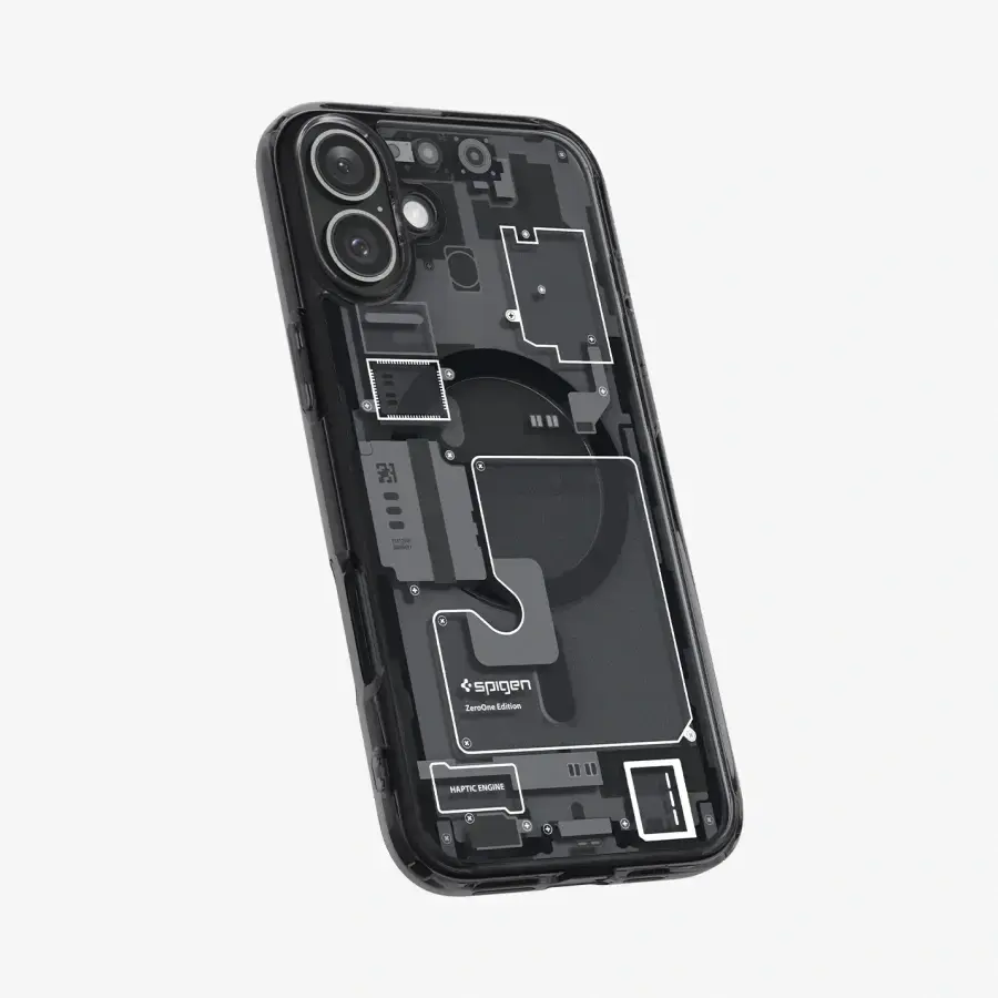 Чохол Spigen Ultra Hybrid Zero One з MagSafe для iPhone 16 - Zero One Black (ACS08208)