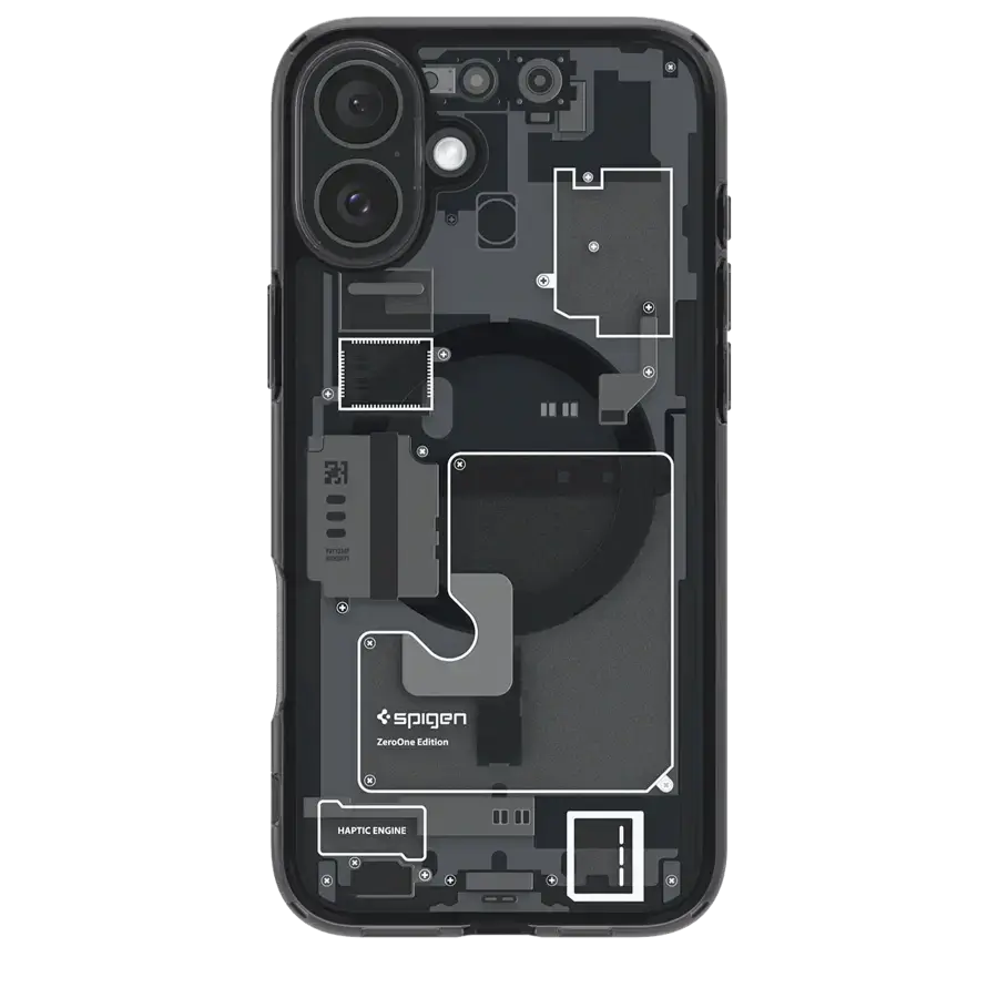 Чохол Spigen Ultra Hybrid Zero One з MagSafe для iPhone 16 - Zero One Black (ACS08208)
