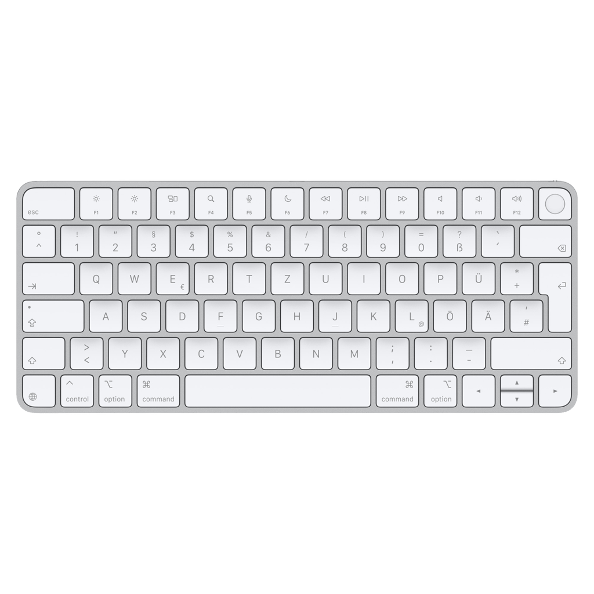 Клавіатура Apple Magic Keyboard with Touch ID for Mac models with Apple silicon [USB–C] - German (MXCK3D/A)