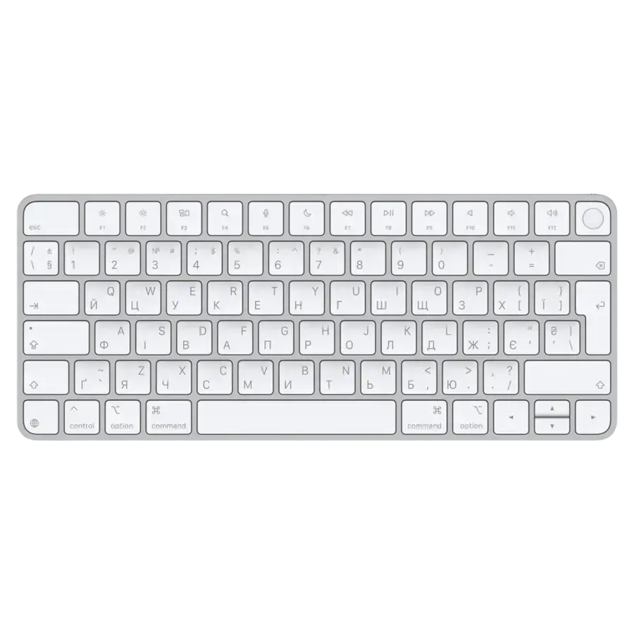 Клавіатура Apple Magic Keyboard with Touch ID for Mac models with Apple silicon [USB–C] - Ukrainian (MXCK3UA/A)
