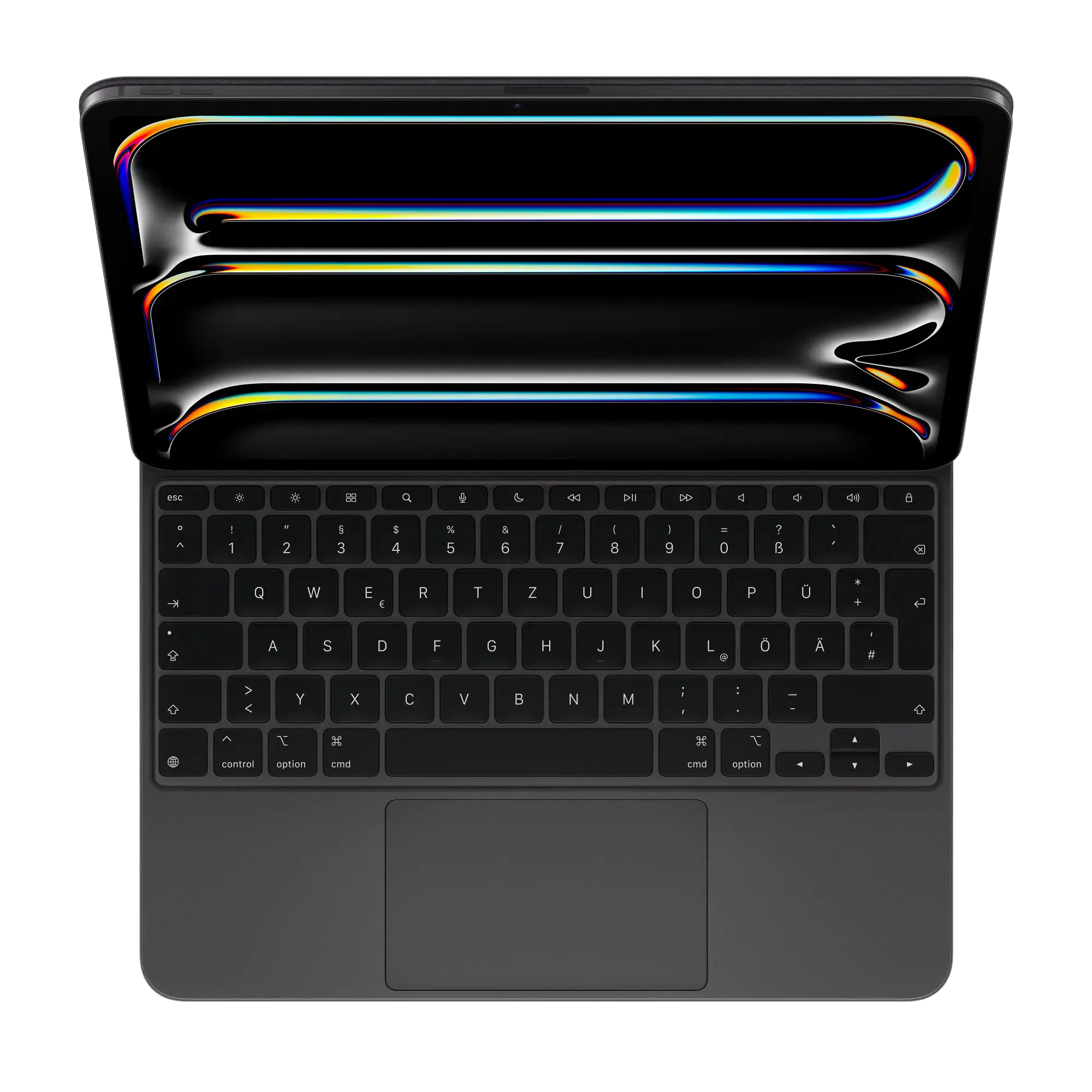 Чохол-клавіатура з підсвіткою для планшета Apple Magic Keyboard for iPad Pro 13‑inch [M4] - German - Black (MWR53D/A)