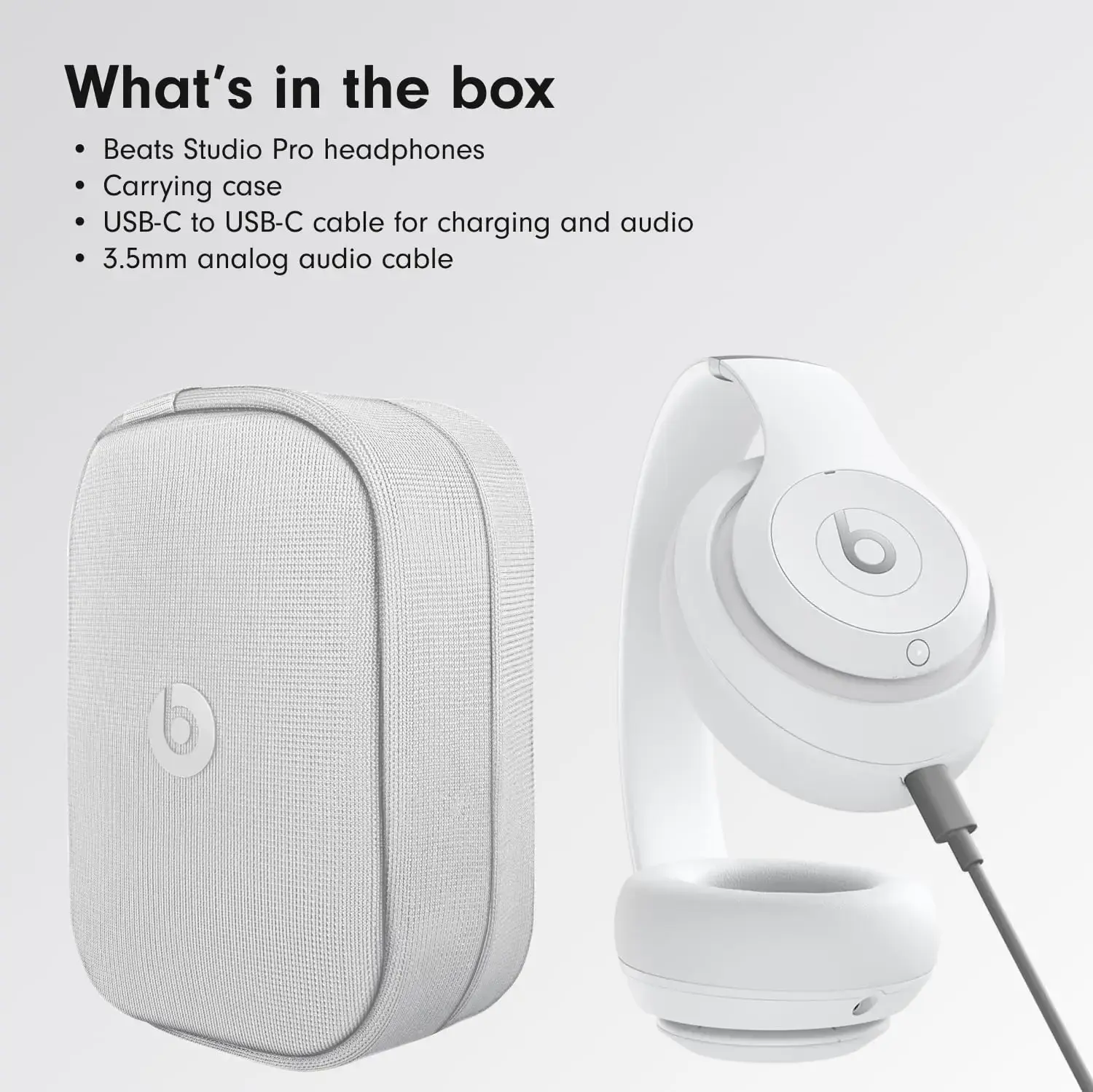 Наушники Beats Studio Pro Wireless Headphones — Matte White (MC2P4)
