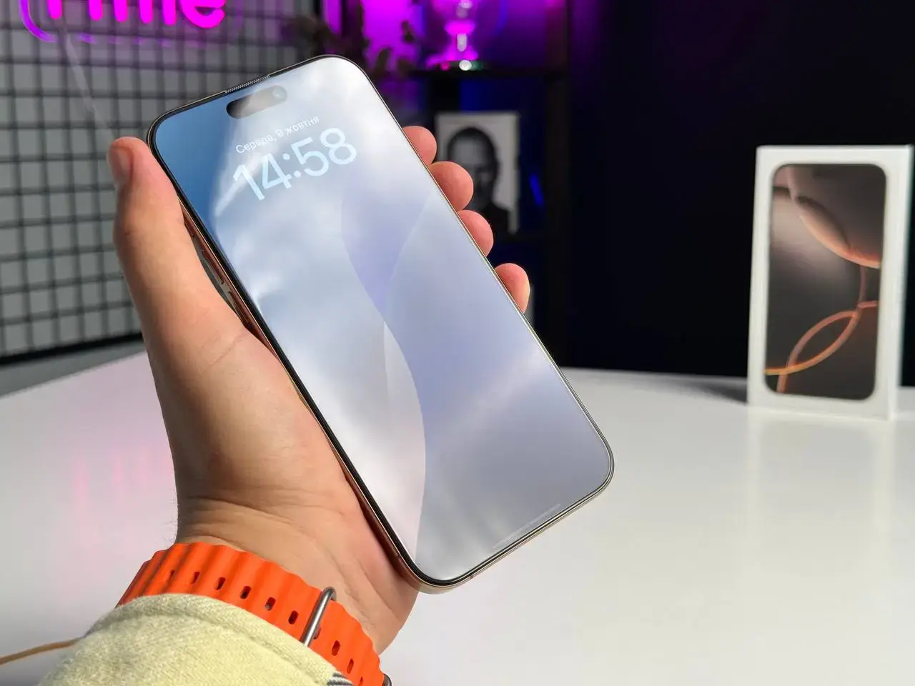OPEN BOX Apple iPhone 16 Pro Max 1TB eSim Desert Titanium (MYWE3)