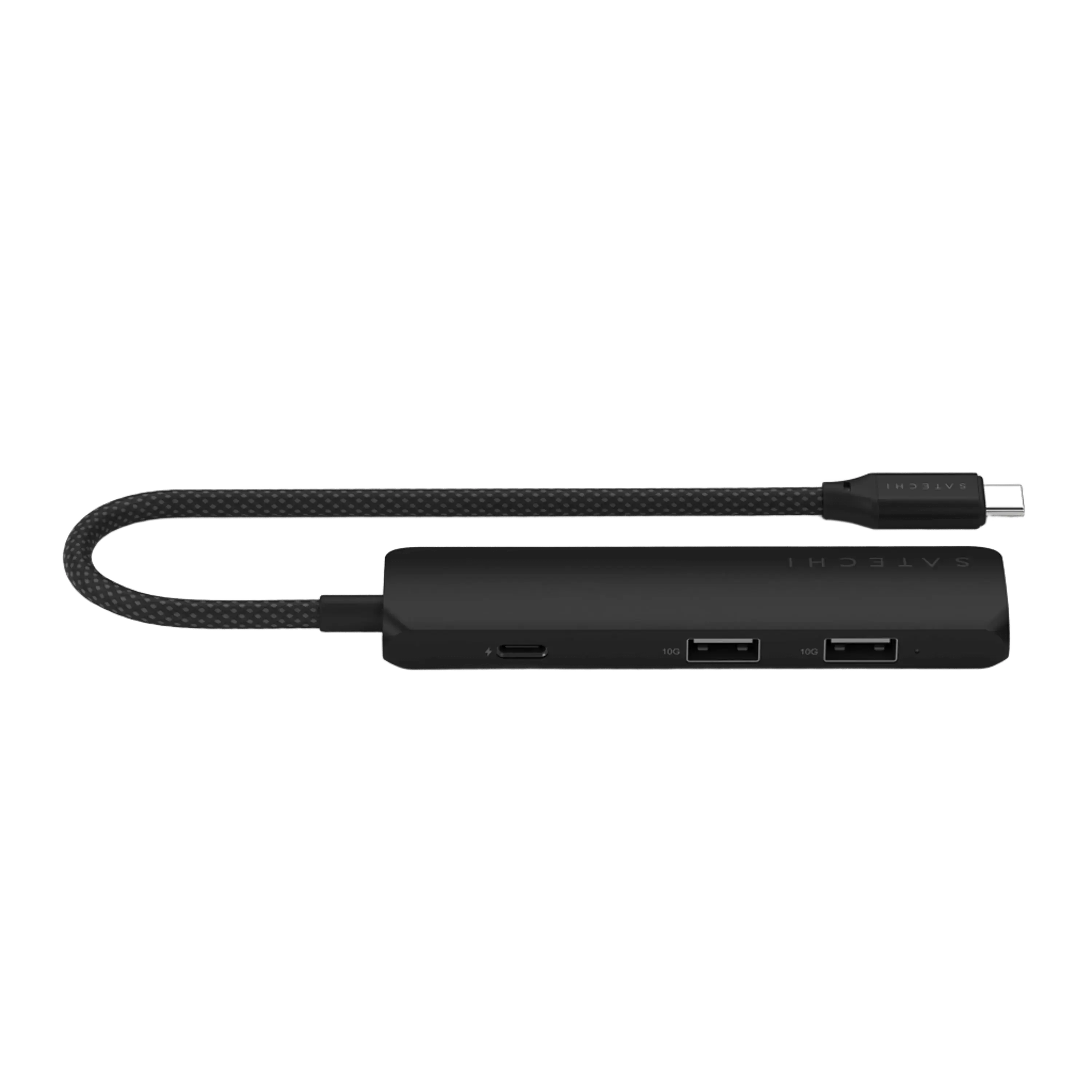 Багатопортовий адаптер Satechi 4-in-1 USB-C Slim Multiport Adapter 4K - Black (ST-P4SK)
