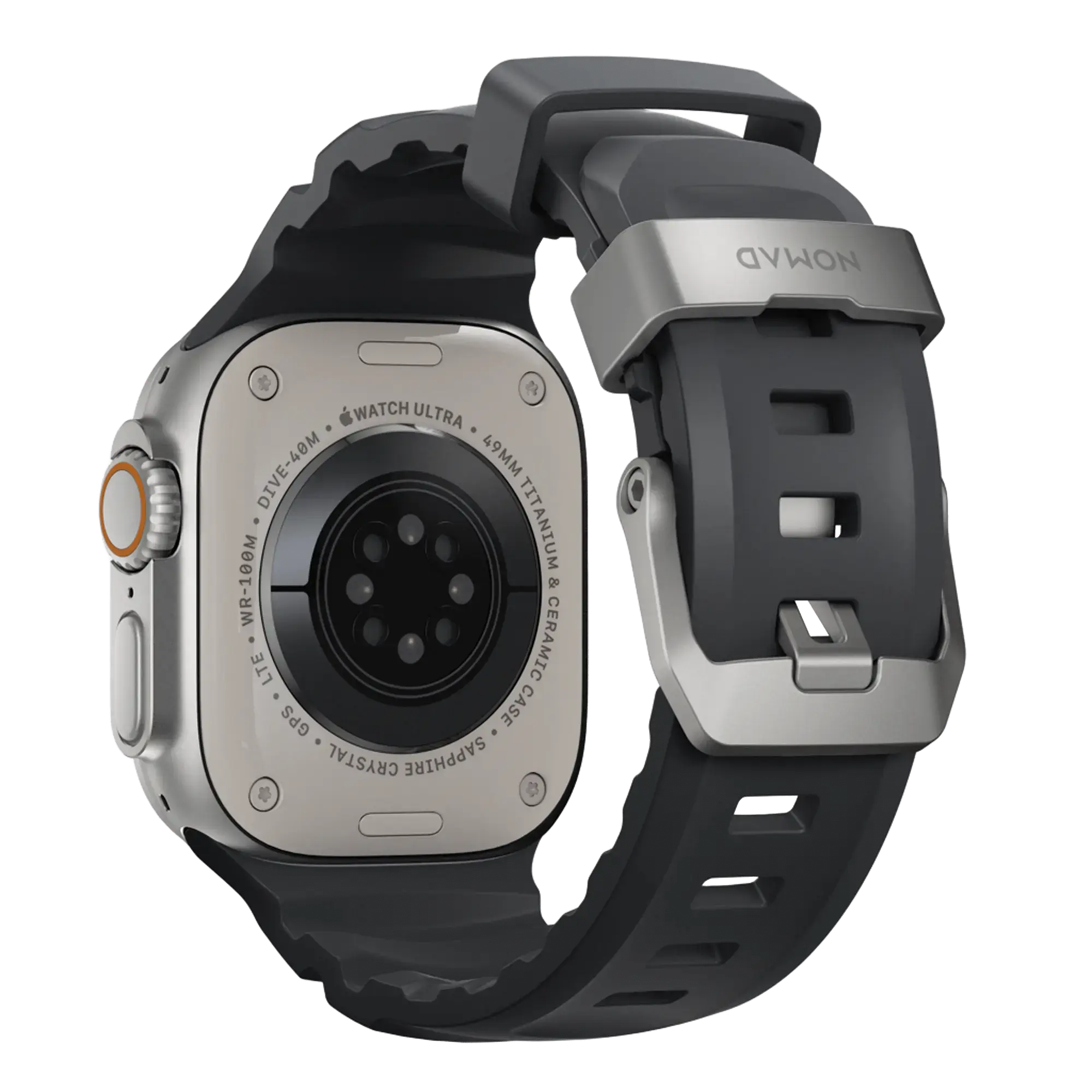 Ремешок NOMAD Rocky Point Band Natural Titanium Hardware для Apple Watch 42/44/45/49mm - Storm