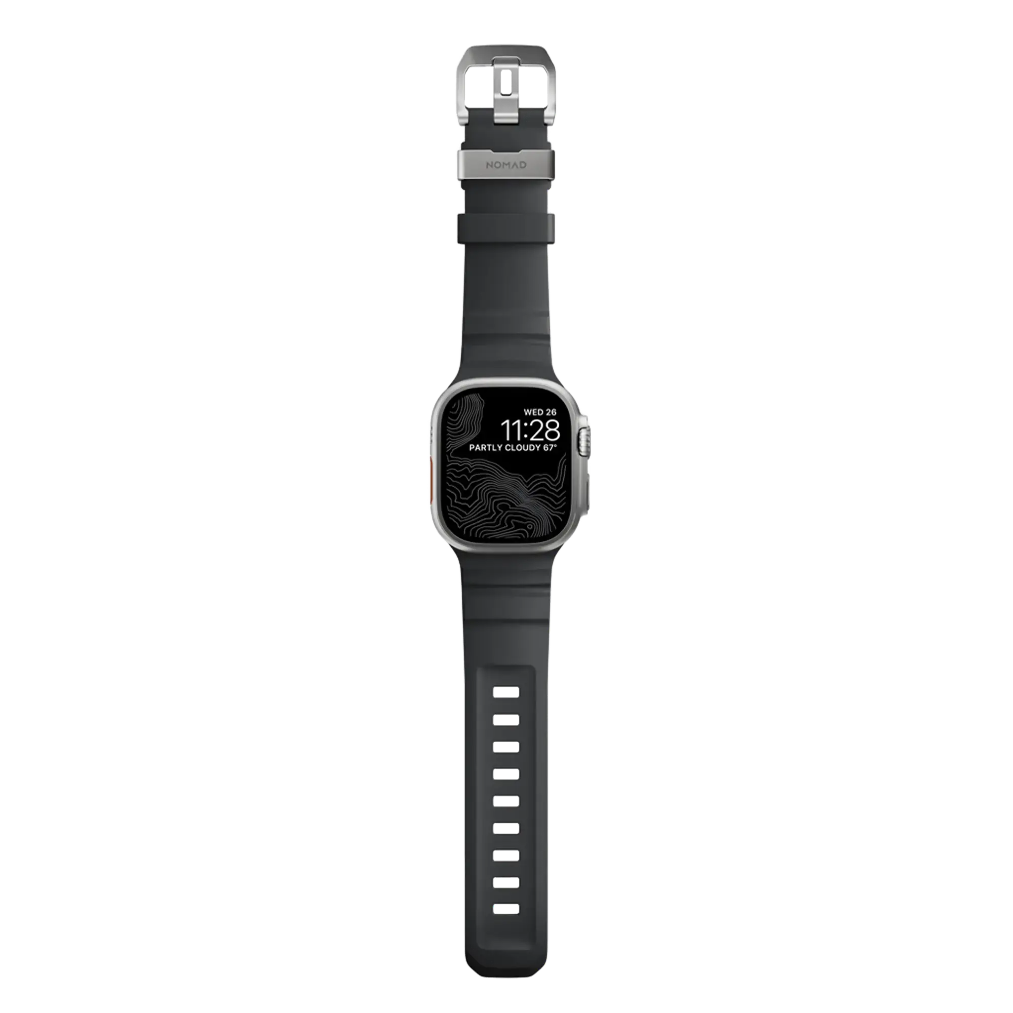 Ремешок NOMAD Rocky Point Band Natural Titanium Hardware для Apple Watch 42/44/45/49mm - Storm