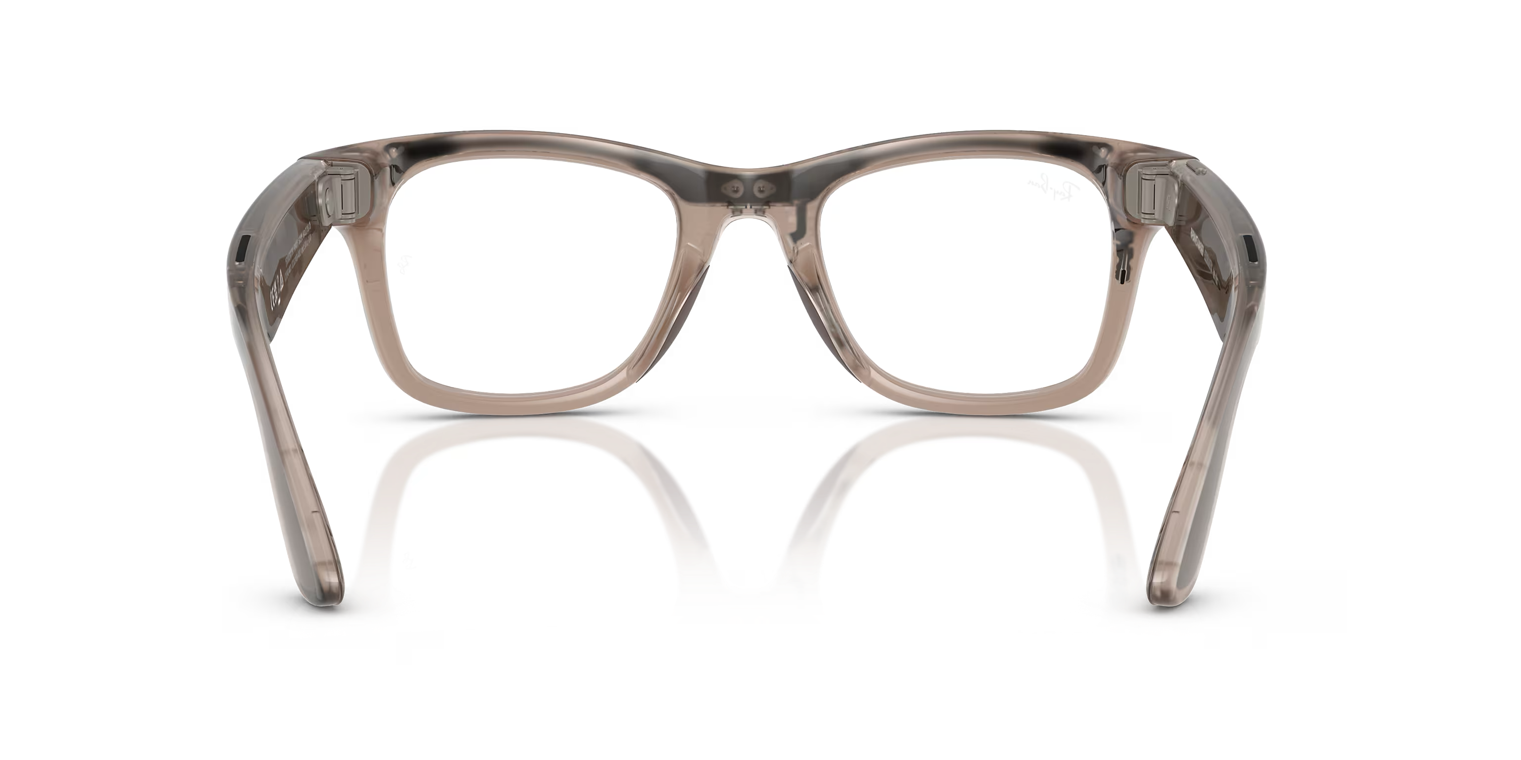 Смарт-очки Ray-Ban | Meta Wayfarer Large - Clear / Watermelon Red Transitions (RW4008 6705P5 53-22)