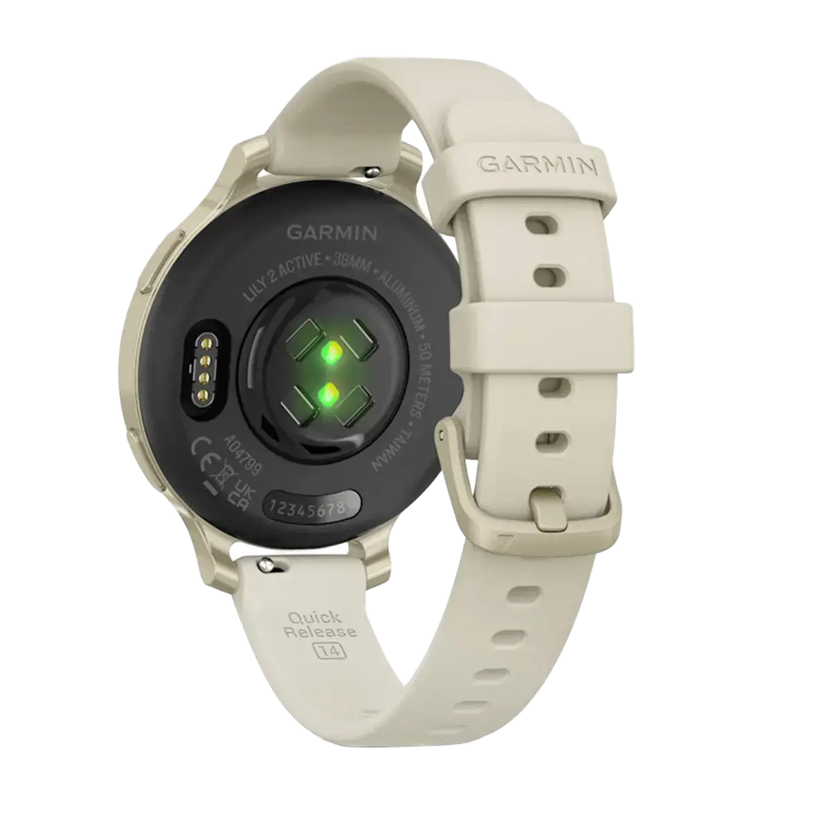 Смарт-годинник Garmin Lily 2 Active Lunar Gold with Bone Silicone Band (010-02891-00)