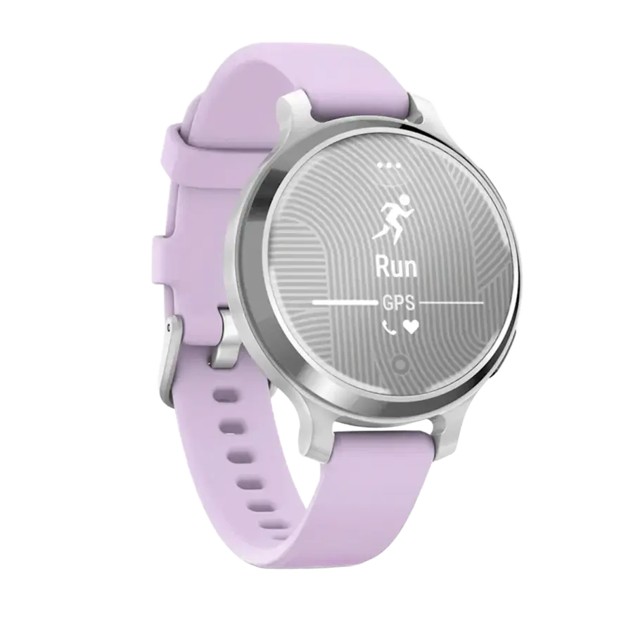 Смарт-годинник Garmin Lily 2 Active Silver with Purple Jasmine Silicone Band (010-02891-01)