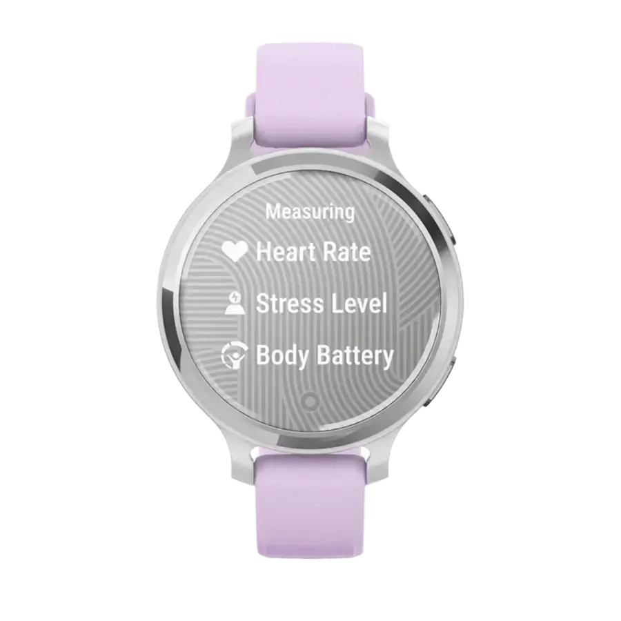 Смарт-годинник Garmin Lily 2 Active Silver with Purple Jasmine Silicone Band (010-02891-01)