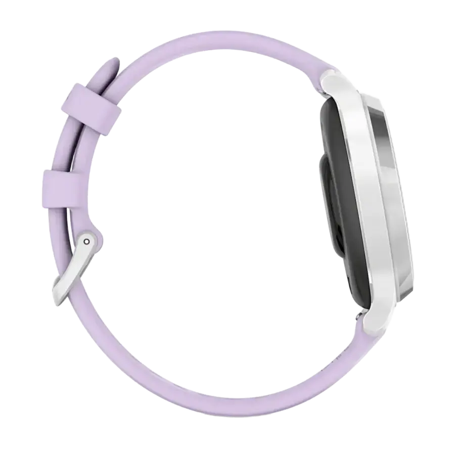 Смарт-годинник Garmin Lily 2 Active Silver with Purple Jasmine Silicone Band (010-02891-01)