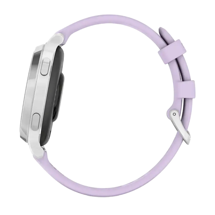 Смарт-годинник Garmin Lily 2 Active Silver with Purple Jasmine Silicone Band (010-02891-01)