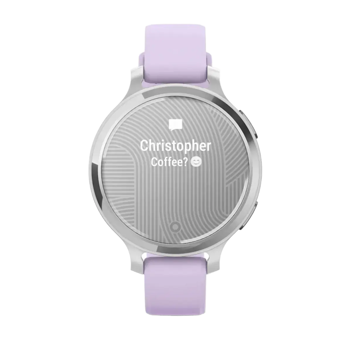 Смарт-годинник Garmin Lily 2 Active Silver with Purple Jasmine Silicone Band (010-02891-01)